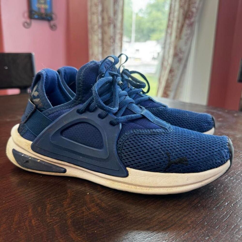 Puma Men's Navy and Blue Trainers